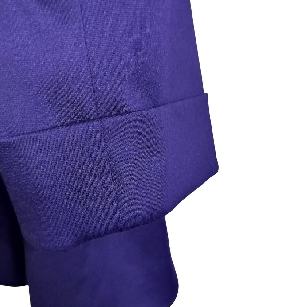 5027) Kasper Plus Purple Open Front Long Lapel Lined Career Office Blazer 20W - Picture 7 of 12